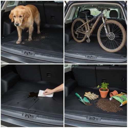 Car Trunk Mat Waterproof Dustproof Protector Cover Universal Fit Nylon Foldable - Image 2