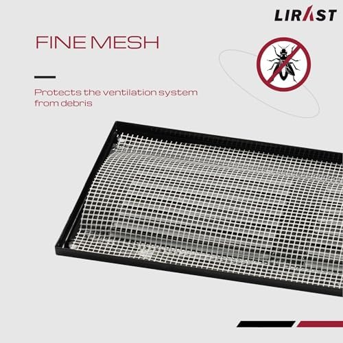 18x2 Vent Cover with Built-in Screen - Image 3