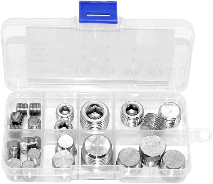 Joywayus Stainless Steel Pipe Plug Inter&Outer Hex Thread Pipe Fitting - Image 8