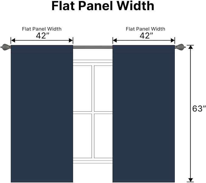 H.VERSAILTEX Blackout Curtains Thermal Insulated Window Treatment Panels Room - Image 7