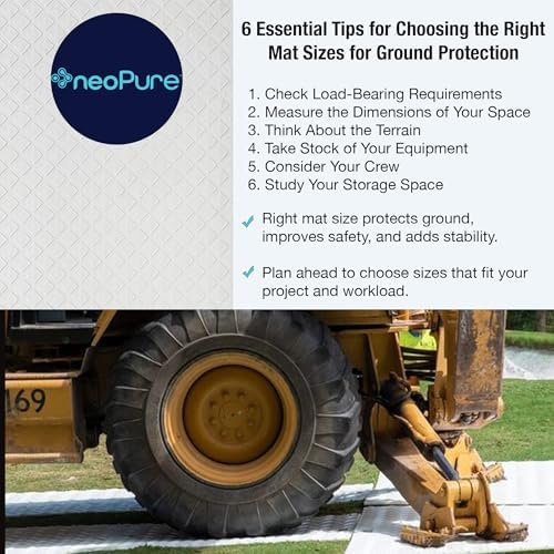 Neo-Pure HDPE White Ground Protection Mat, Heavy-Duty Construction Support Mat - Image 6