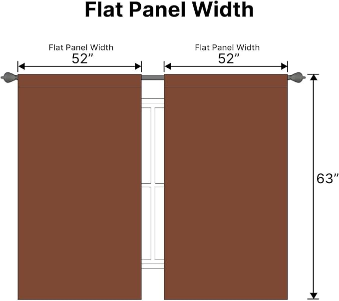 H.VERSAILTEX Blackout Curtains Thermal Insulated Window Treatment Panels Room - Image 7