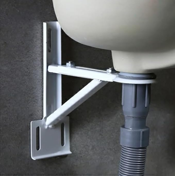 Wall Mount Sink Support Repair System Kit Bracket Kitchen Sink Holder(Steel - Image 5
