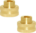 Joywayus 2PCS Brass Swivel Pipe Fitting 3/4" GHT x 1/4" NPT Double Female | by Joywayus