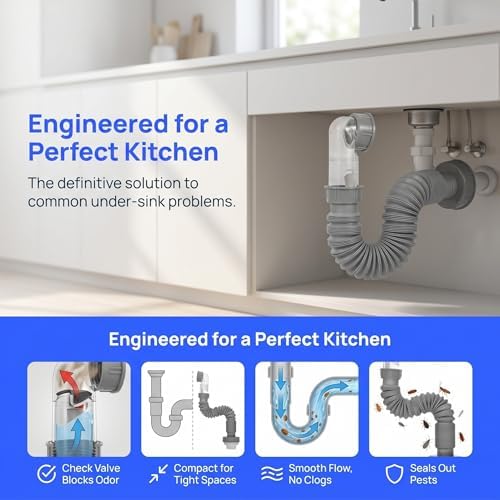 Happyyami Expandable under Sink Drainage Pipe Kit - Image 3