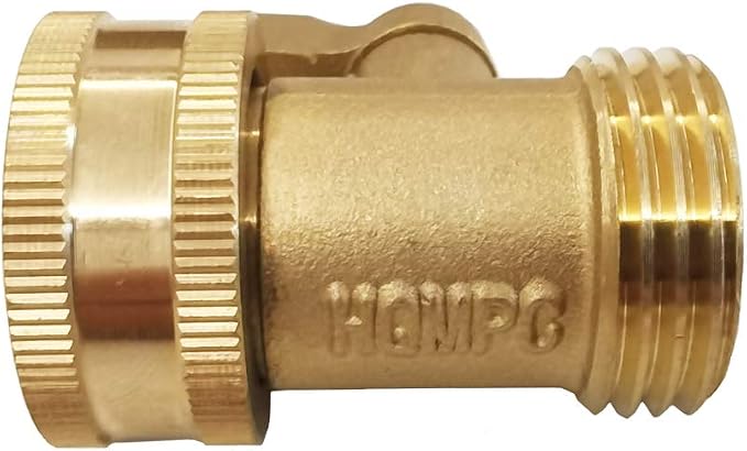 Heavy Duty Brass Shut Off Valve Brass Water Hose Valve Garden Hose Connector - Image 4