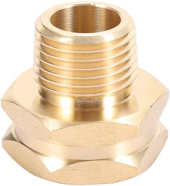 Brass Garden Hose Adapter, 3/4' GHT Female x 1/2' NPT Male Connector - Image 3