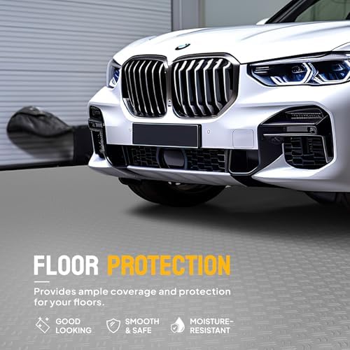 Bonnlo 7.5 X 20 FT Garage Floor Mat, Thickened Double Diamond Plate Garage - Image 3