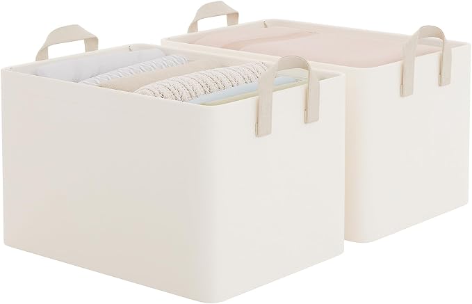 StorageWorks Fabric Storage Bins, Storage Basket by StorageWorks