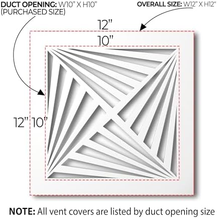 SABA Home Decor White Air Vent Cover - Image 2