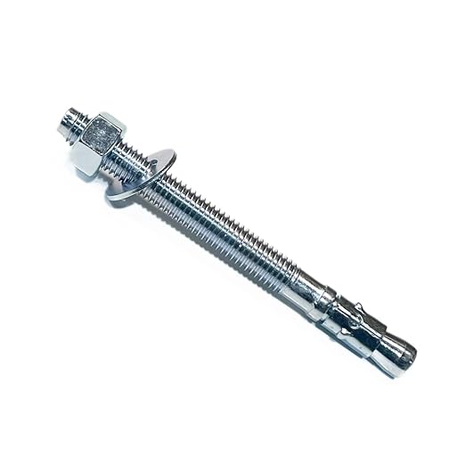 MIGHTY FASTENERS Zinc-Plated Steel Wedge Anchors, 1/2" X 5-1/2" by We%E2%80%99reFastenedtoYourNeeds