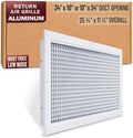 Fits 24x10 and 10x24 Duct Opening | Aluminum Eggcrate Return Air Grille | Low by Handua