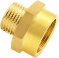 Joywayus 3/4" NPT Thread Female × 1/2" G Thread Male Brass Pipe Fitting Adapter by Joywayus