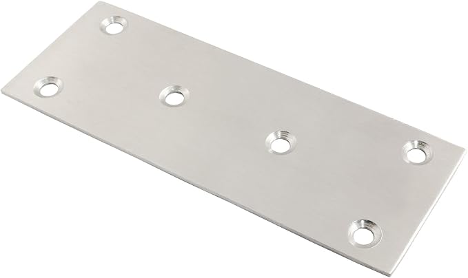 Bonsicoky Flat Straight Brace Brackets, Fixing Mending Joining Plates, Shelf - Image 3