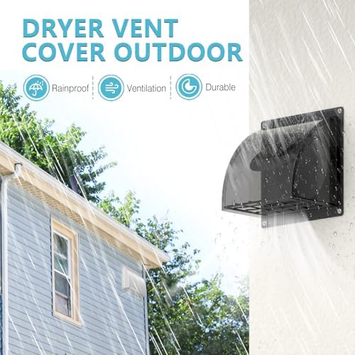 HG Power 6 Inch Dryer Vent Cover Outside - Image 2