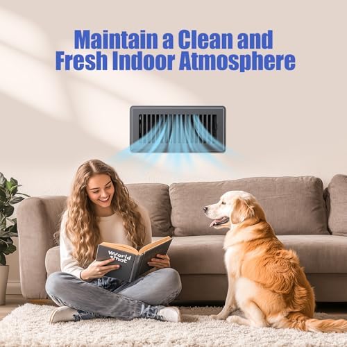 4x10 Floor Register, 6 Pack Gray Floor Vent Covers - Image 7