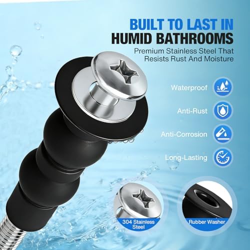Jamini Top Mount Toilet Seat Screws Replacement Kit, Compatible - Image 4