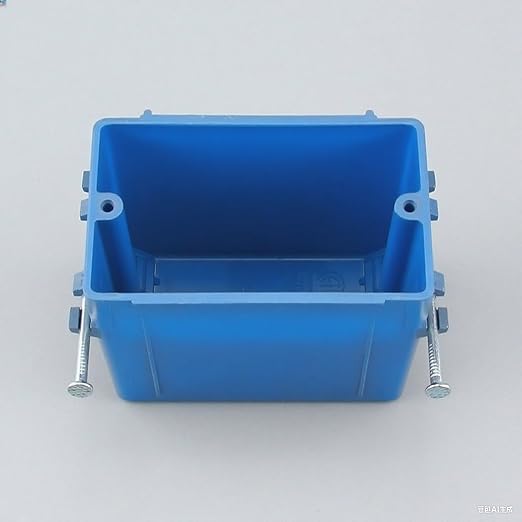 14-Pack-1-Gang PVC Electrical Outlet Box, 18 cu in Blue Switch Box - Image 6