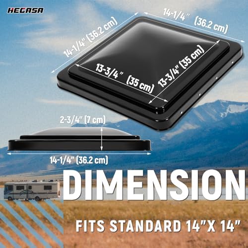 HECASA RV Roof Vent Cover Compatible - Image 2