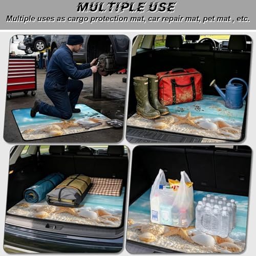 Starfish Beach Heavy Duty Cargo Mat Racing Trunk Mat Universal Waterproof Cargo - Image 3