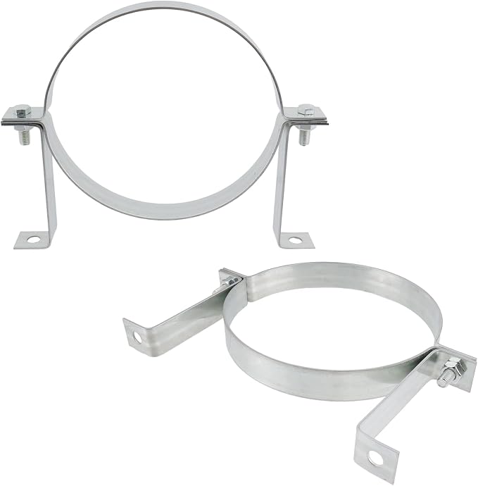 Dnyta 2 Pcs 8 Inch Vent Wall Strap, Gas Vent Pipe Strap, Chimney Pipe Support - Image 4