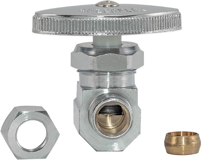 Eastman Multi-Turn Straight Stop Valve, 1/2 Inch PEX Crimp x 3/8 Inch OD - Image 3