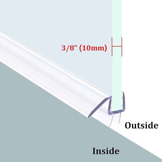 36" Shower Door Bottom Seal Strip - Image 3