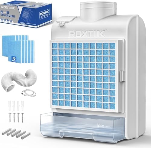 3-in-1 Indoor Dryer Vent Kit, 2026 Upgraded, Stainless Steel Screen Filter and by Unknown