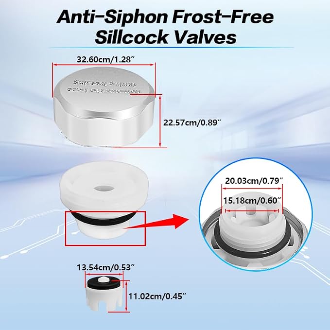 2PCS Outside Faucet Repair Kit, Asse1019-A Repair Kit | Anti Siphon Valve - Image 3