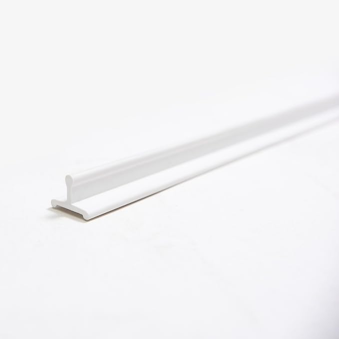 Quality White Vinyl Sliding Door Track – 72", Durable Smooth Glide, Flat White - Image 8