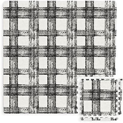 FloorPops FPF3751 Sawyer Plaid Interlocking Floor Tiles - Image 4