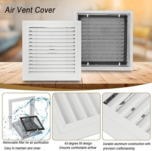 Air Return Vent Cover Decorative Aluminum Gable Vent Cutout 20x20 in - Image 4
