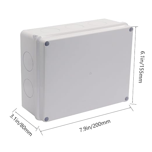 Junction Box Dustproof Waterproof IP65 ABS Plastic Electrical Boxes, Indoor & - Image 2