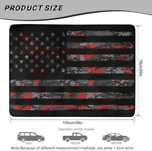 Distressed Red Flag Universal Cargo Liner 29"x39" - Image 7