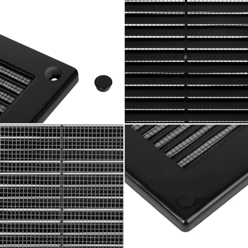 6 x 6 Inch Black Air Vent Cover – Plastic Square Air Vent Grill Cover - Image 7
