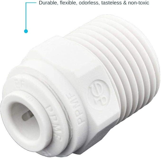 John Guest 1/4 Inch OD x 3/8 Inch NPT Straight Connector, Push to Connect - Image 5