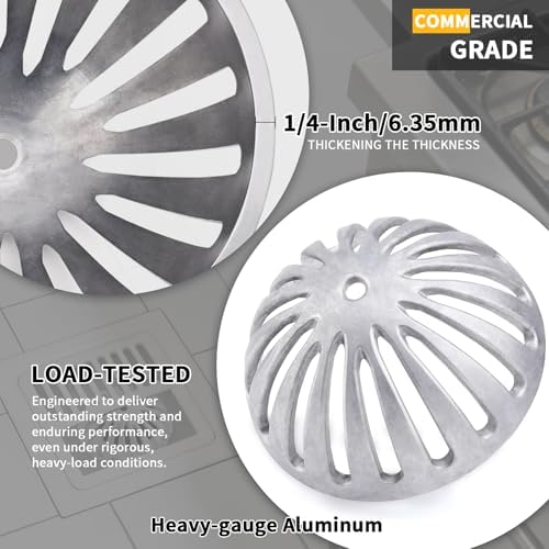 Aluminum Floor Drain Cover, Heavy Duty Dome Cover 5-1/2" - Image 3