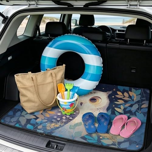 Owl Night Beach Gear Trunk Mat 29"x39" - Image 2