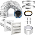 4 IN Dryer Vent Kit-Dryer Vent Hose Connector Wall Ducting Kit by Unknown
