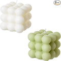 Bubble Candle - Cube Soy Wax Candles, Home Decor Candle, Scented Candle Set 2 by ACITHGL