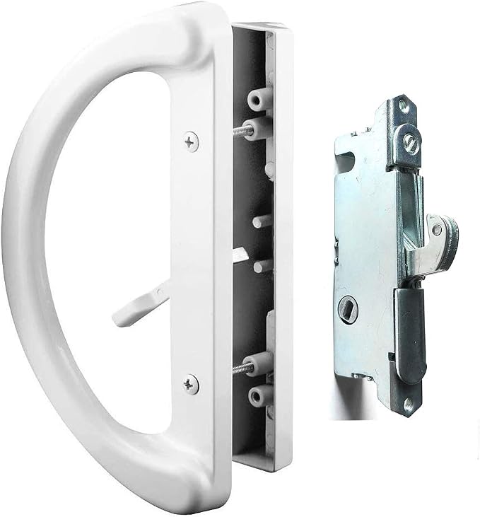 Patio Door Handle Set + Mortise Lock 45° Perfect Replacement by HauSun