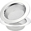 LASSHSWA 2 PCS Kitchen Sink Strainer Stainless Steel, Kitchen Sink Drain by LASSHSWA