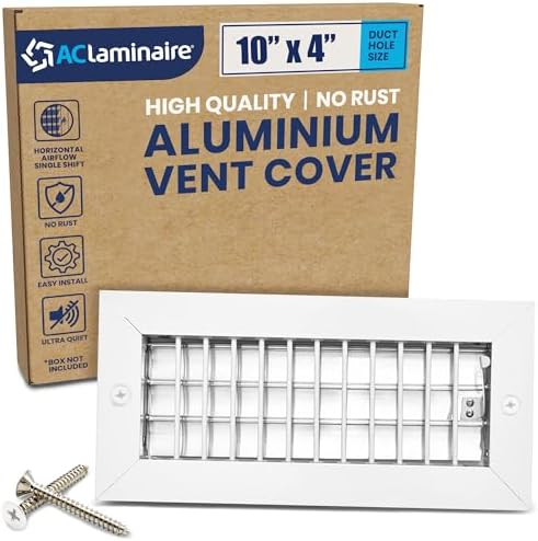 10" x 4" Duct Hole Adjustable Vent Cover by ACLAMINAIRE