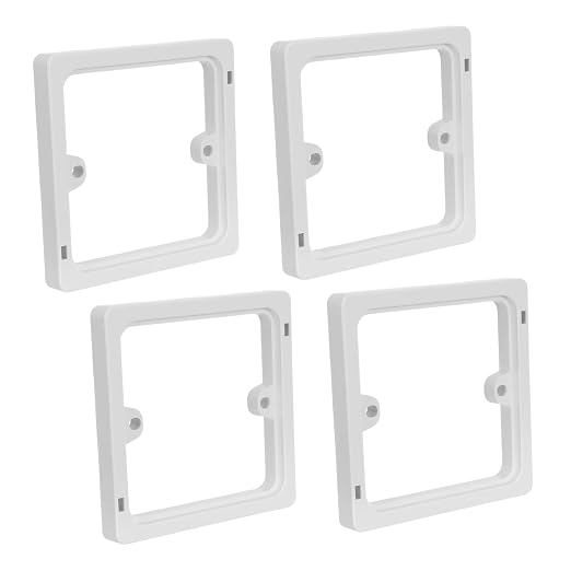 4pcs 86-Type Outlet Box Extension Ring by Veemoon