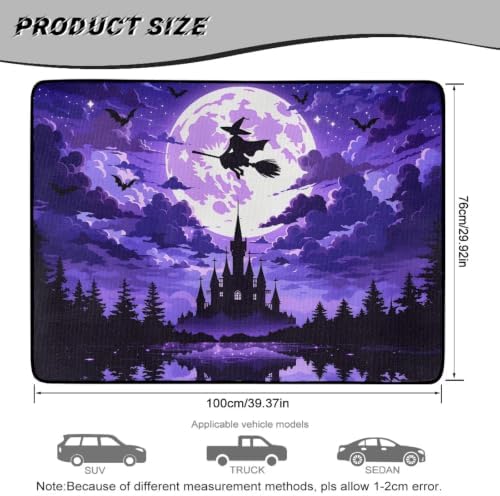 Purple Witch Castle Trunk Mat Universal Waterproof Cargo Liner Heavy Duty - Image 7