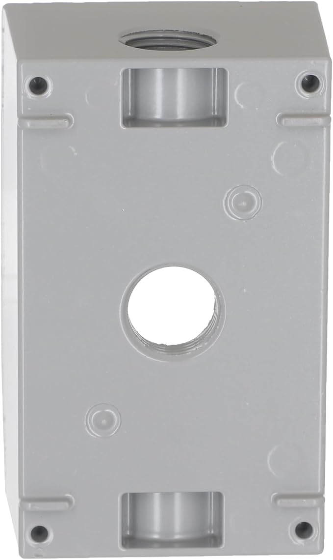 BELL 1-Gang Weatherproof Box, Three 1/2 in. Threaded Outlets, NEMA 3R, UL Listed - Image 4