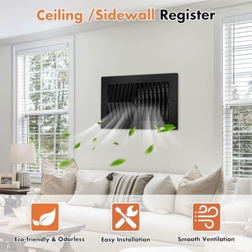 2 Pack 10 x 6 Inch Air Vent Cover - Image 3