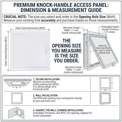 Plumbing Access Panel for Drywall, Metal Access Door - Image 5