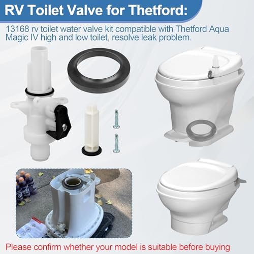 13168 Upgraded RV Toilet Water Valve Kit - Image 2