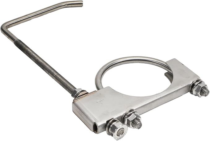 4 Pcs 2.5" Exhaust Clamp with Hanger, Heavy Duty Exhaust Hanger with Clamp - Image 4
